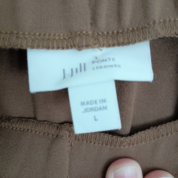 J. Jill pointe legging brown Large work wear high rise minimalist - Picture 3 of 4
